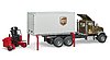 Camion UPS Logistica MACK Granite con carrello ele