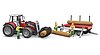 Massey Ferguson + Frontloader and timber trailer