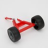 Axle support with wheels for Kuhn discover XL