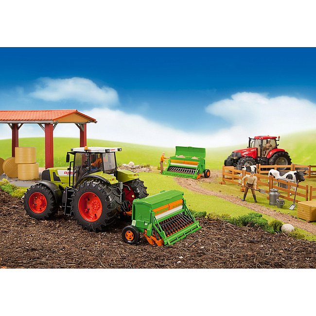 Bruder Amazone Sämaschine 02330 Saat Streuer Spielzeug Zubehör für Profi Traktor 