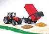 Massey Ferguson 7480 with tipping trailer