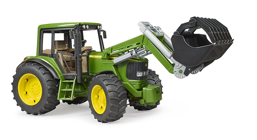BRUDER Kinder Spielzeug Modell Traktor John Deere 6920 Frontlader 02052 