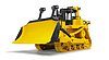 Grand tracteur à chaînes CAT