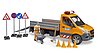MB Sprinter municipal vehicle including light and sound module, driver and accessories