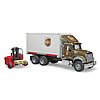 Camion UPS Logistica MACK Granite con carrello ele
