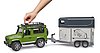 Land Rover Defender with horse trailer