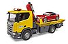 Scania Super 560R Tow truck with Light & Sound Module and BRUDER Roadster