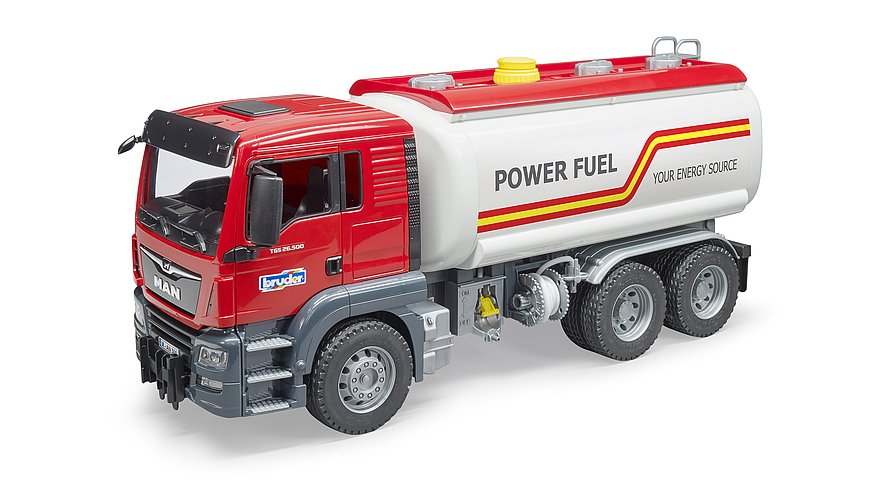 Bruder MAN TGS Tankwagen und Anhänger LKW Tankstellen Fahrzeug Spielzeug Modell 