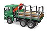MAN Timber truck with loading crane