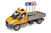Camion municipal Mercedes Benz Sprinter avec conducteur, accessoires et module son et lumière