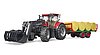 Case IH Optum 300CVX e rimorchio caricaballe