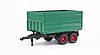 Tandemaxle tipping trailer with removeable top