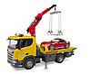 Scania Super 560R Tow truck with Light & Sound Module and BRUDER Roadster