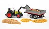 Claas Nectis 267 F con cargador y remolque