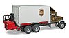 MACK Granite UPS Logistik-LKW mit Mitnahmestapler