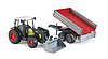 Claas Nectis 267 F con cargador y remolque
