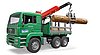 MAN Timber truck with loading crane