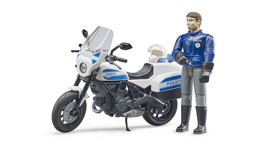 Bruder 62732 Polizeistation mit Polizeimotorrad Motorrad Polizei-Revier Spielset 