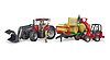 Case IH Optum 300CVX e rimorchio caricaballe