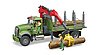 MACK Granite Holztransport-LKW mit Ladekran, Greifer und 3Baumstämmen