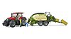 Presse Krone BiG Pack 1290 HDP VC avec 2 bottes de paille rectangulaires