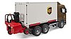 Camion UPS Logistica Scania Super 560R con carrello elevatore