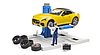 bworld PKW Service Center + BRUDER Roadster
