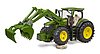 John Deere 7R con pala frontal
