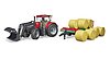Case IH Optum 300CVX e rimorchio caricaballe