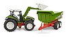 Trattore Roadmax con caricatore frontale e rimorchio ribaltabile