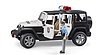 Jeep Wrangler Unlimited Rubicon Police vehicle with policeman and accessories