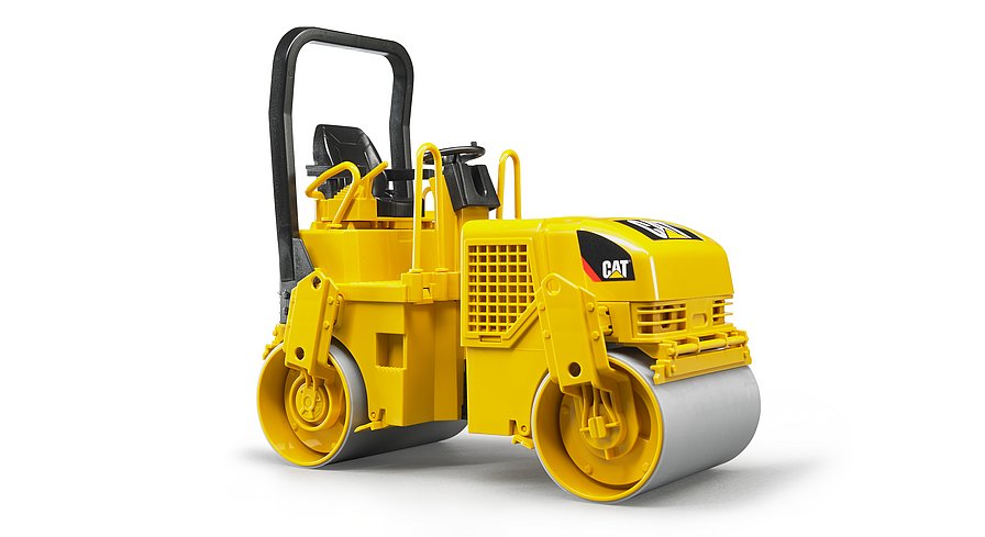 Bruder CAT-Tandem Vibrationswalze Traktor Spielzeugauto Walze Baustellenwalze 