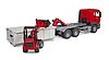 Camion MAN TGS avec benne amovible et chargeur Schäffer