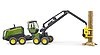 John Deere 1270G harvester with one tree trunk