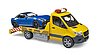 MB Sprinter furgone con modulo luci e suoni e roadster BRUDER