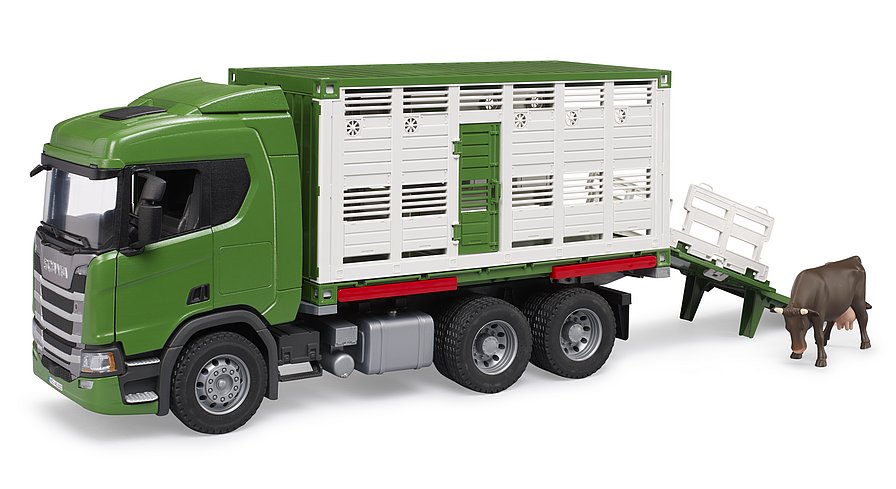 03548 - Camion trasporto animali Scania Super 560R con 1 bue