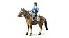 Policier à cheval bworld