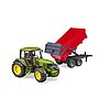 John Deere 6920 avec remorque à benne basculante