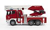 Scania R-Serie Feuerwehrleiterwagen mit Wasserpumpe und Light and Sound Module inkl. Batterie