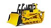 Grand tracteur à chaînes CAT