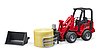 Schaffer Hoflader 2630 con forca per balle e 1 bal