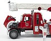 Camion de pompier avec échelle MACK Granite avec pompe