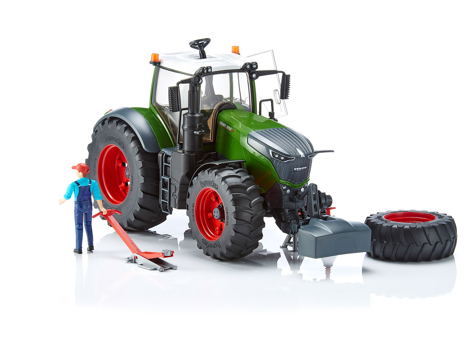 Trator FENDT 1050 Vario com mecânico e acessórios - Bruder 04041