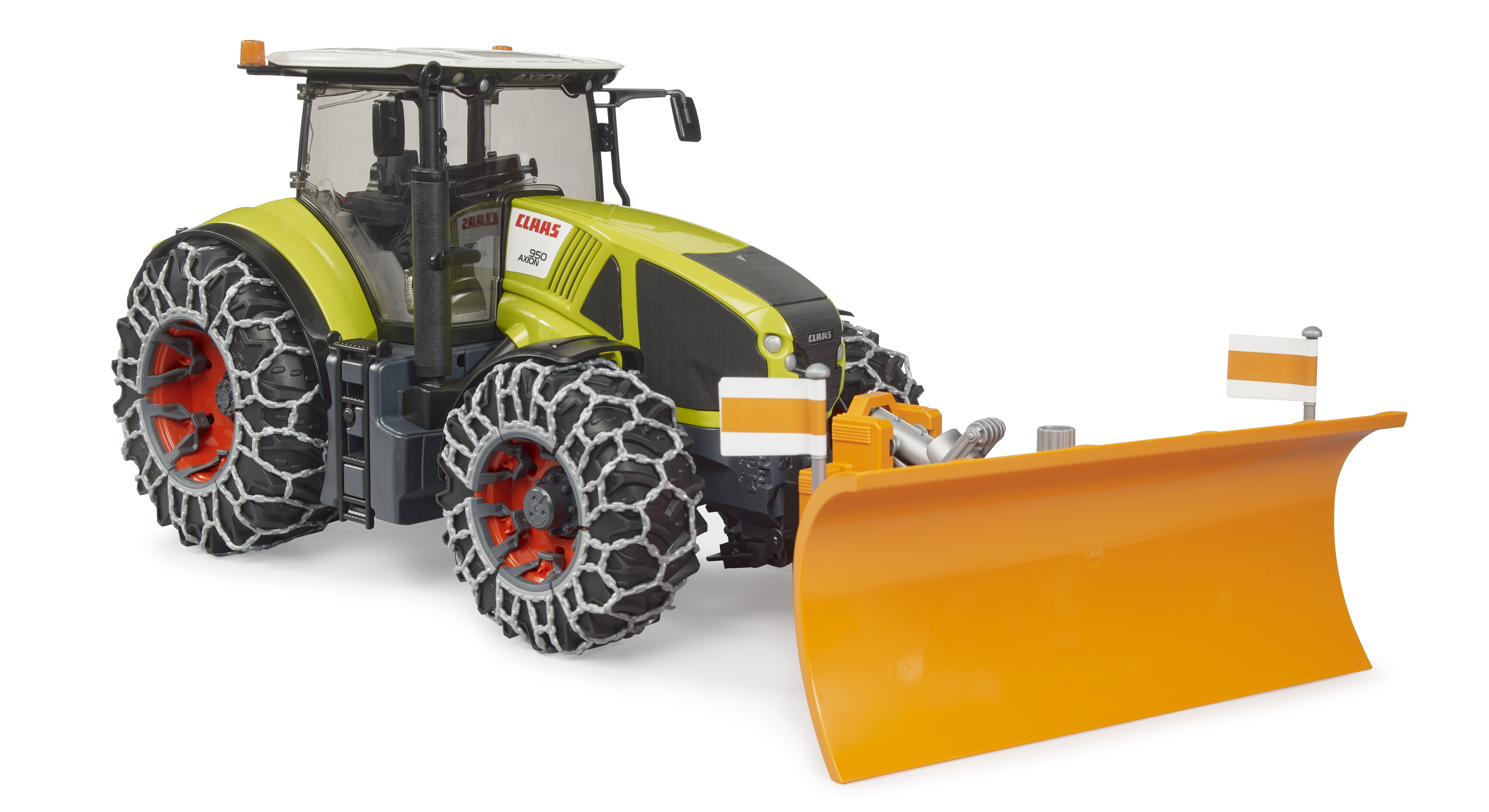 Claas Axion 950 mit Schneeketten und Räumschild Claas Axion 950 mit Schneeketten und Räumschild