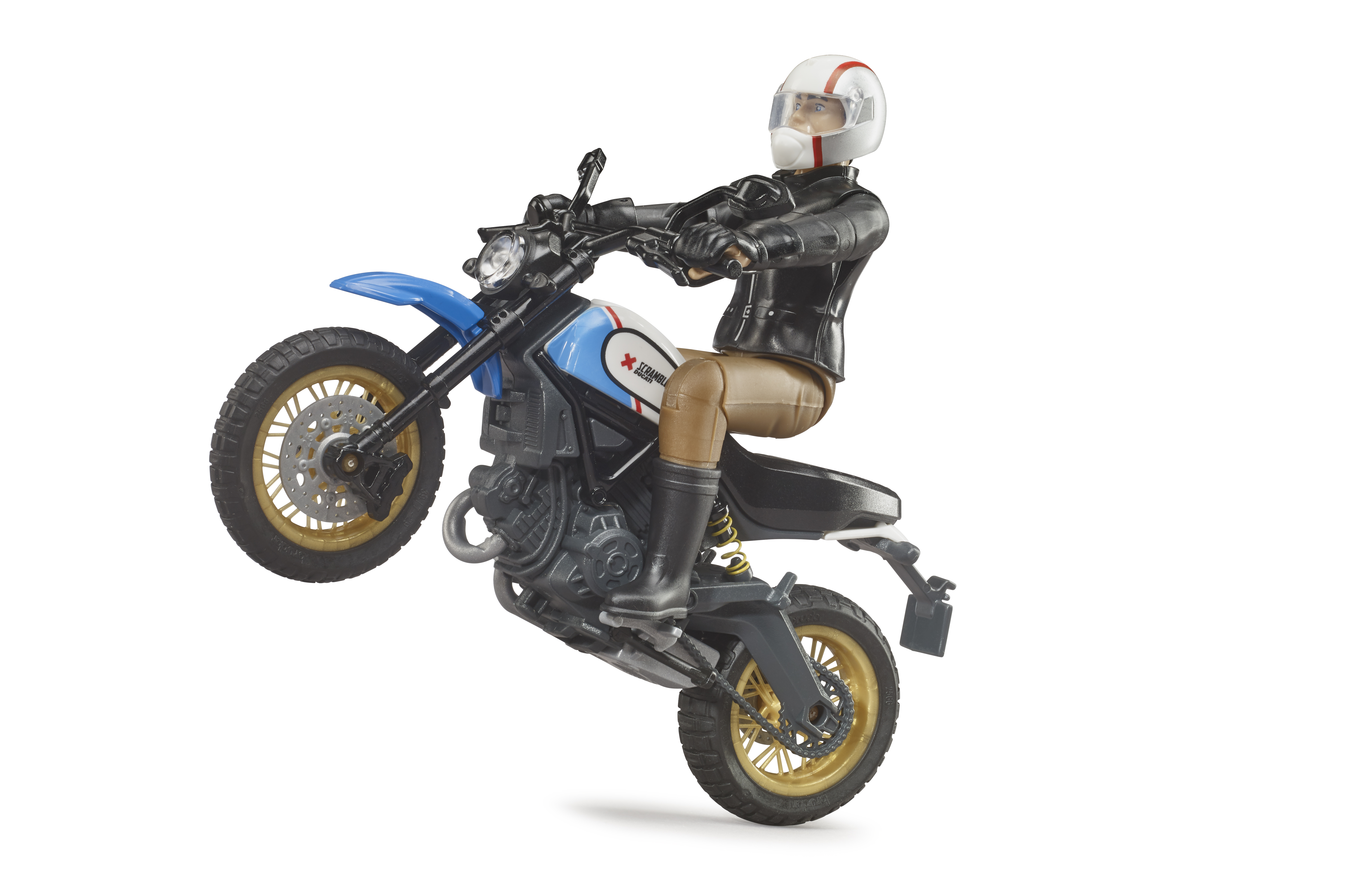 Scrambler Ducati Desert Sled mit Fahrer