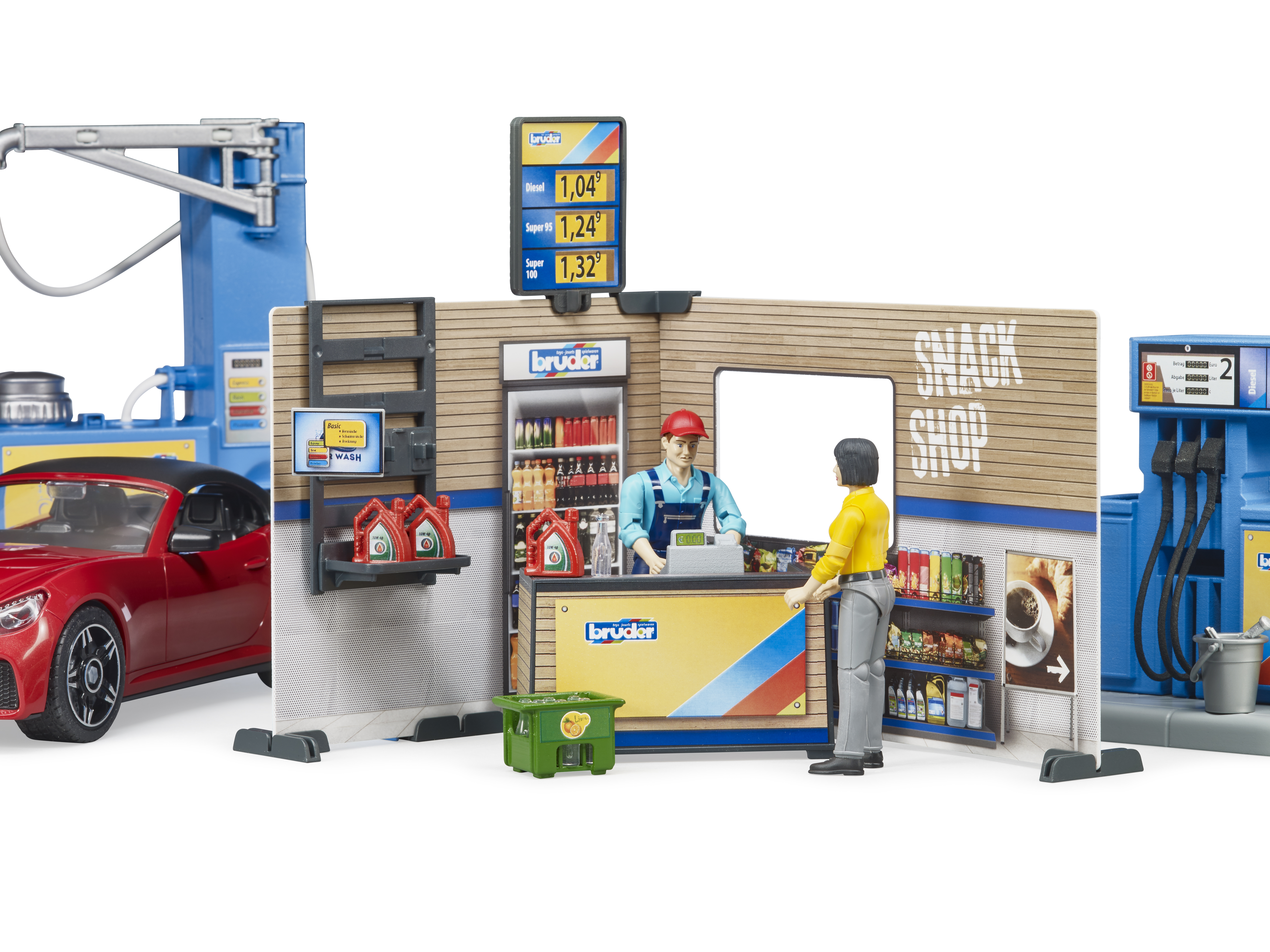 bworld Tankstelle mit Fahrzeug und Waschplatz bworld Tankstelle mit Fahrzeug und Waschplatz