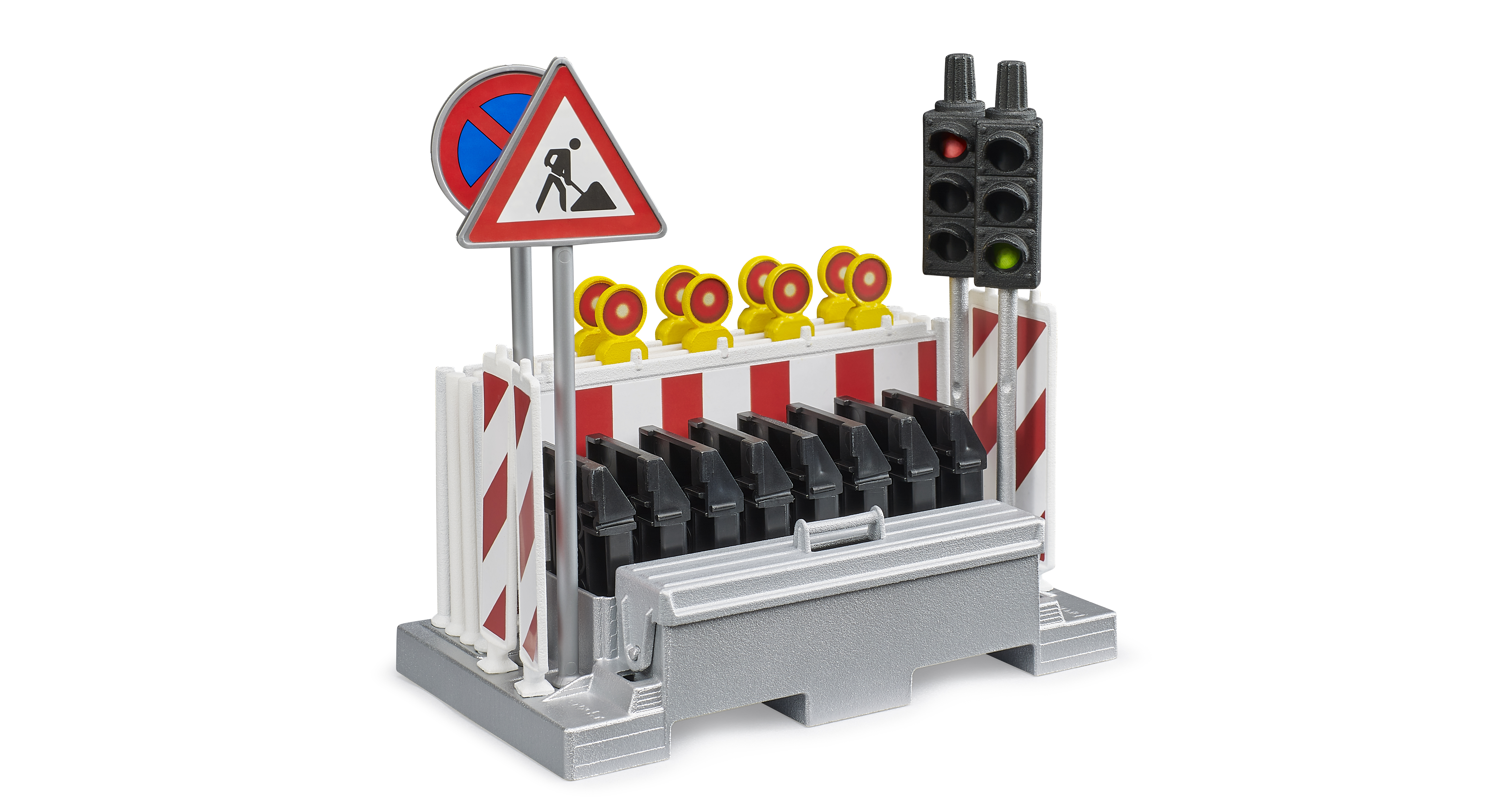 Traffic safety set with traffic light accessories