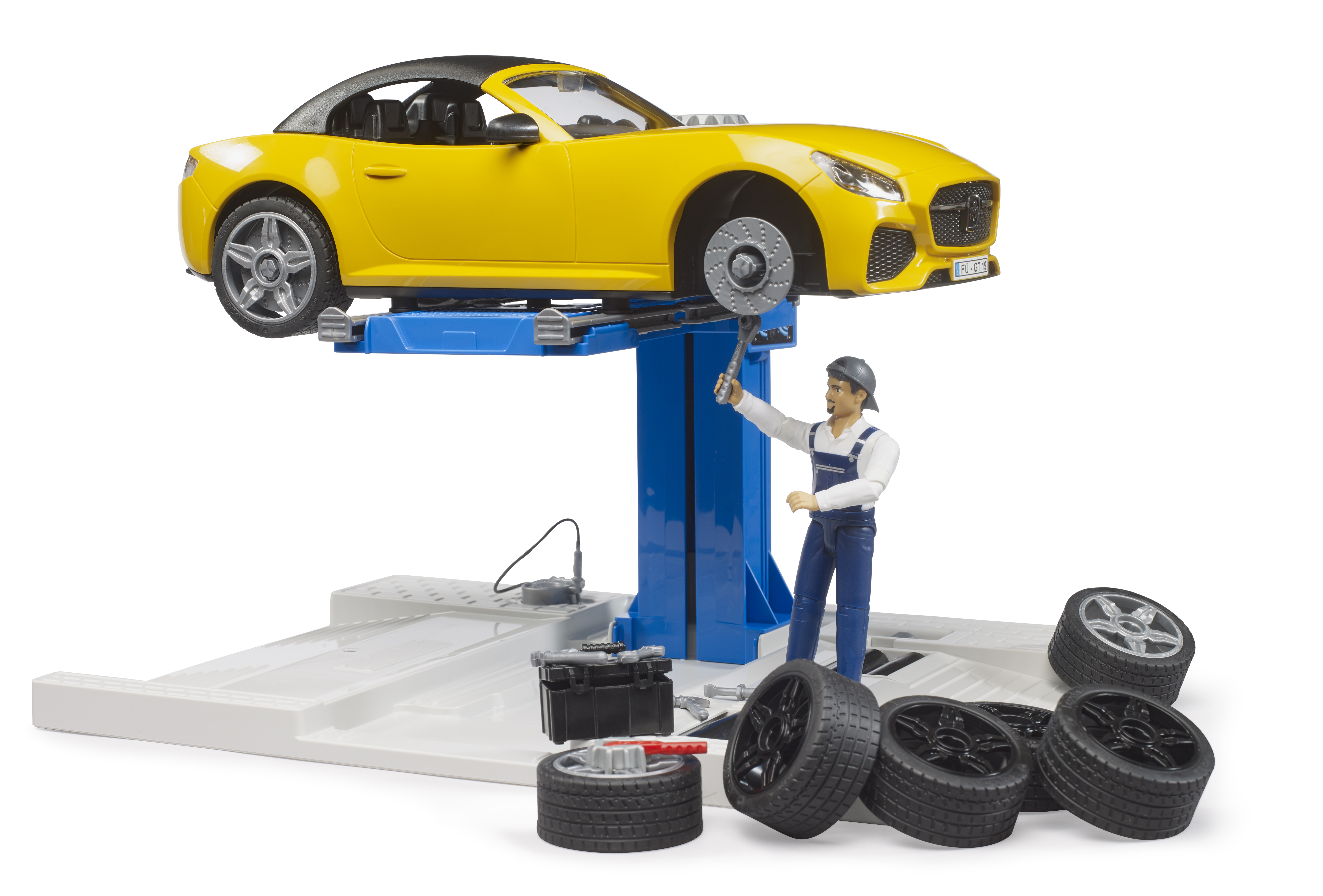 bworld PKW Service Center + BRUDER Roadster