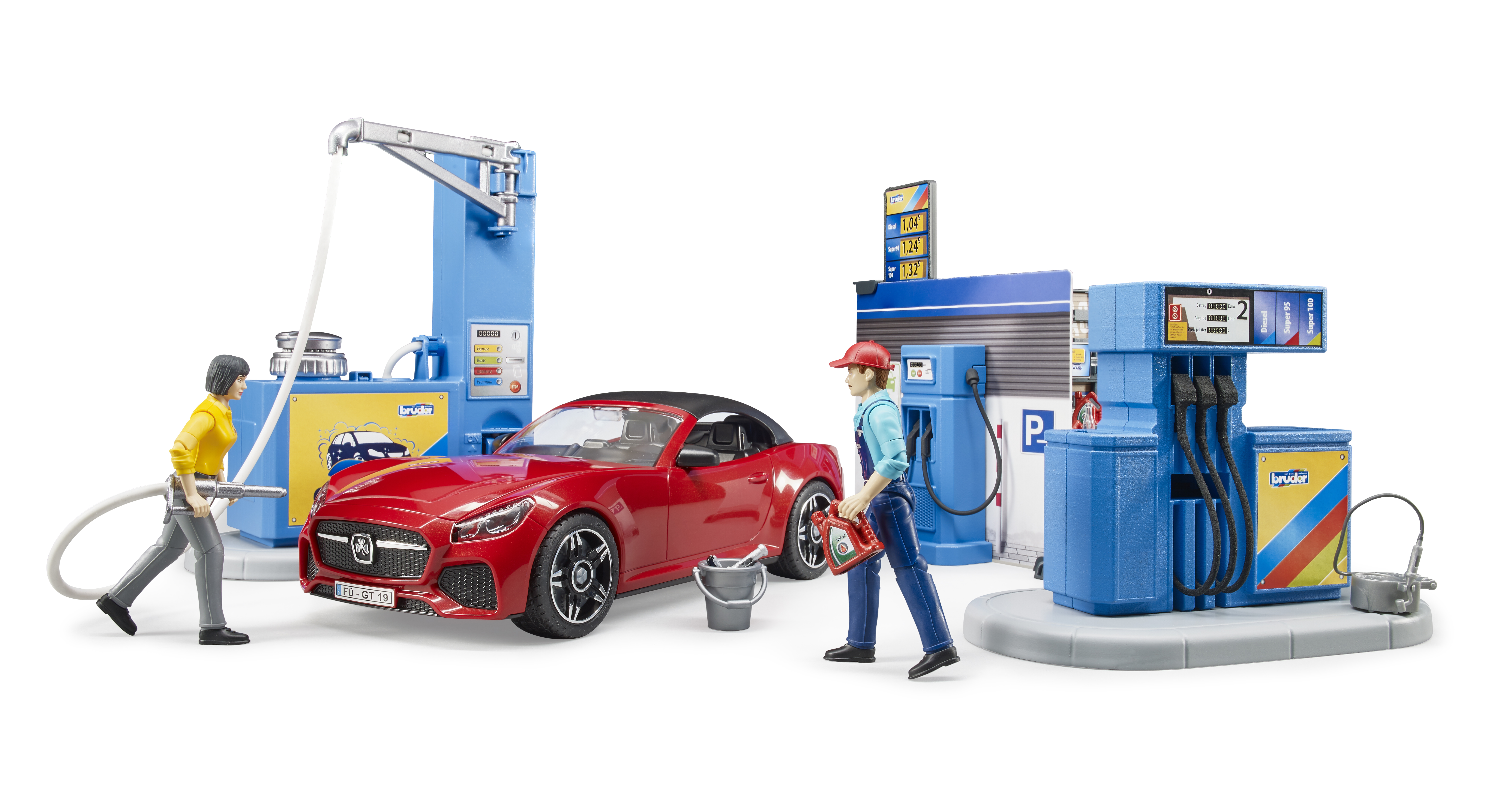 bworld Tankstelle mit Fahrzeug und Waschplatz bworld Tankstelle mit Fahrzeug und Waschplatz