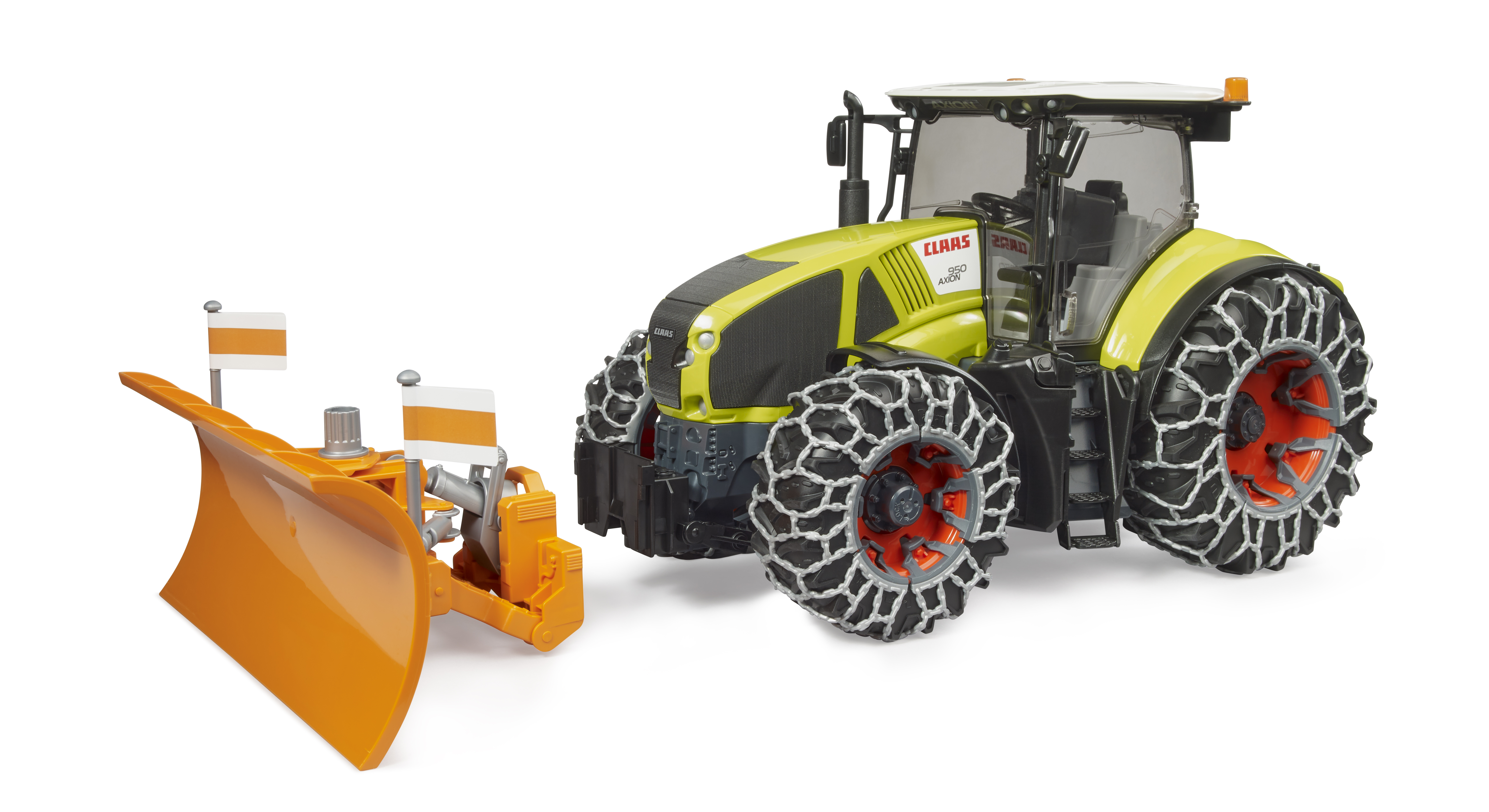 Claas Axion 950 mit Schneeketten und Räumschild Claas Axion 950 mit Schneeketten und Räumschild